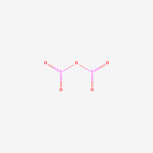 Estructura molecular 2D de Pentaóxido de diyodo (I2O5)