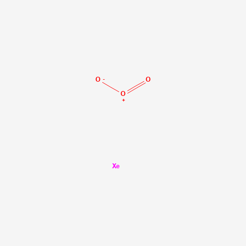 Estructura molecular 2D de Trióxido de xenón (XeO3)