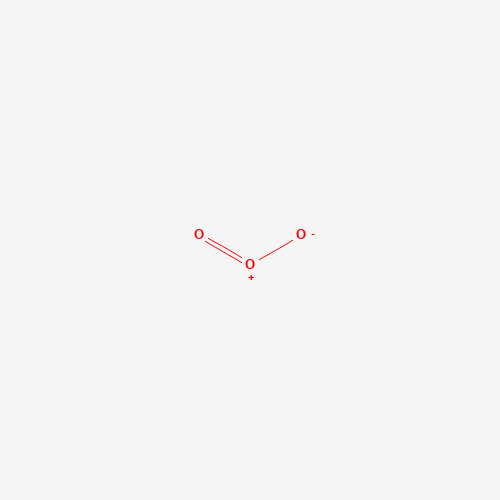 Estructura molecular 2D de Ozono (O3)