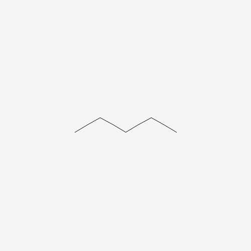 Estructura molecular 2D de Pentano (C5H12)