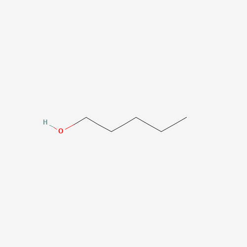 Estructura molecular 2D de 1-Pentanol (C5H11OH)