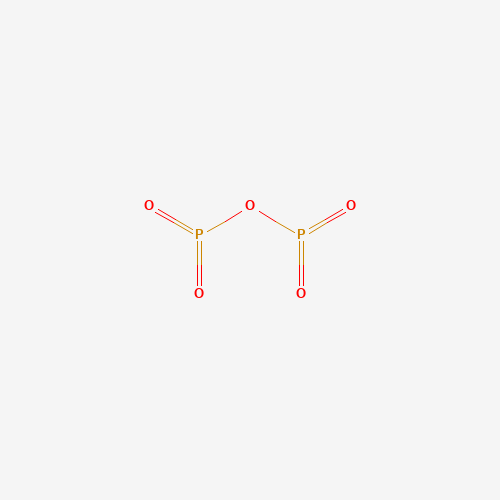 Estructura molecular 2D de Pentaóxido de difósforo (P2O5)
