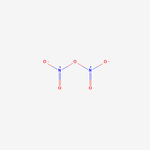 Estructura molecular 2D de Pentóxido de dinitrógeno (N2O5)
