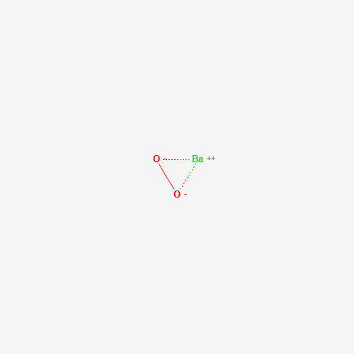 Estructura molecular 2D de Peróxido de bario (BaO2)