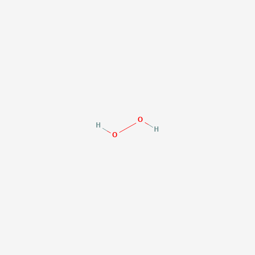 Estructura molecular 2D de Peróxido de hidrógeno (H2O2)