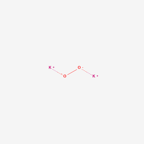 Estructura molecular 2D de Peróxido de potasio (K2O2)