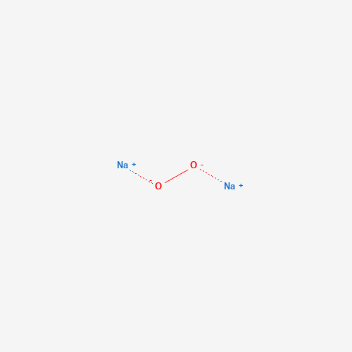 Estructura molecular 2D de Peróxido de sodio (Na2O2)