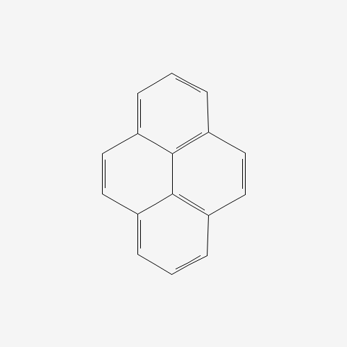 Estructura molecular 2D de Pireno (C16H10)
