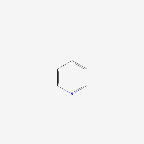 Estructura molecular 2D de Piridina (C5H5N)