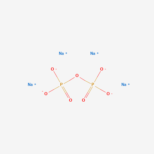 Estructura molecular 2D de Pirofosfato de sodio (Na4P2O7)