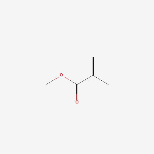 Estructura molecular 2D de PMMA ((C5H8O2)n)