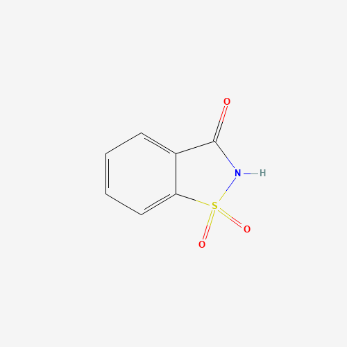 Estructura molecular 2D de Sacarina (C7H5NO3S)