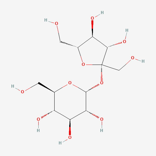 Estructura molecular 2D de Sacarosa (C12H22O11)