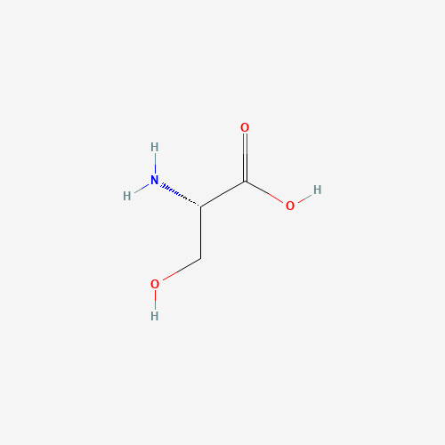 Estructura molecular 2D de Serina (C3H7NO3)
