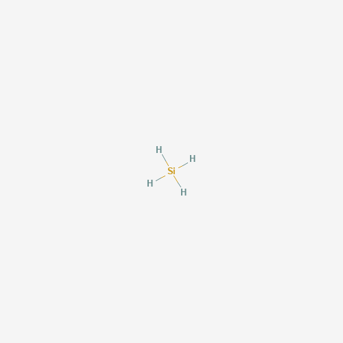 Estructura molecular 2D de Silano (SiH4)