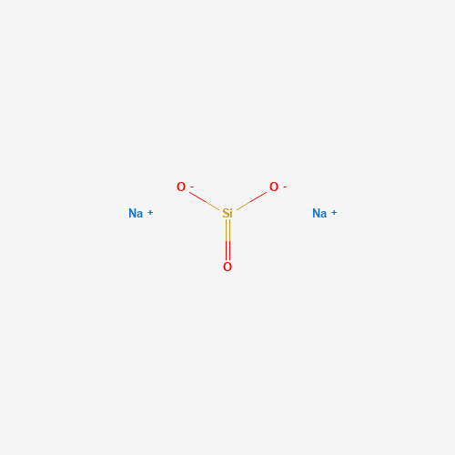 Estructura molecular 2D de Metasilicato de sodio (Na2SiO3)
