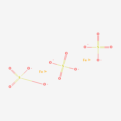 Estructura molecular 2D de Sulfato de hierro (III) (Fe2(SO4)3)