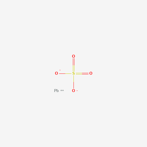 Estructura molecular 2D de Sulfato de plomo (II) (PbSO4)
