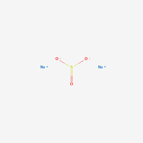 Estructura molecular 2D de Sulfito de sodio (Na2SO3)