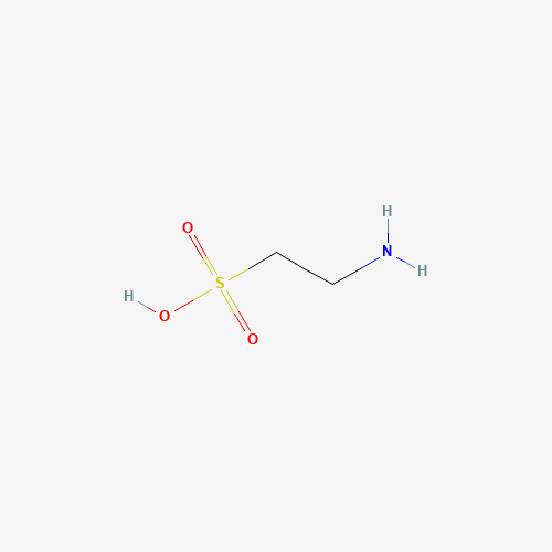 Estructura molecular 2D de Taurina (C2H7NO3S)