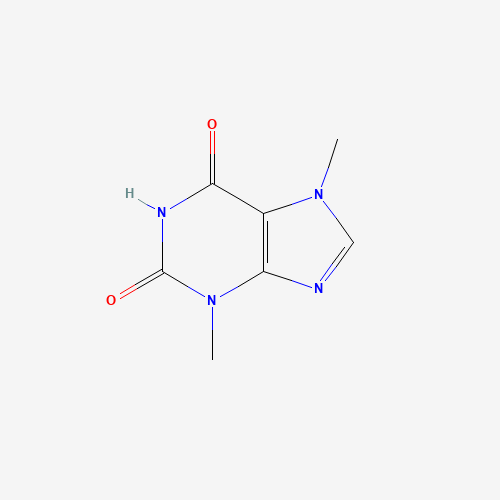 Estructura molecular 2D de Teobromina (C7H8N4O2)