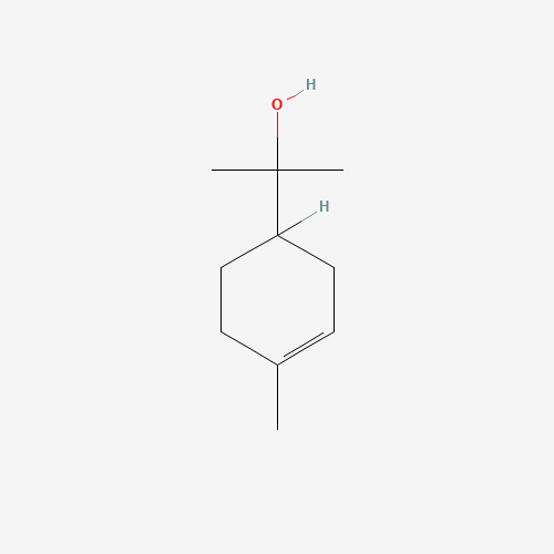 Estructura molecular 2D de α-Terpineol (C10H18O)