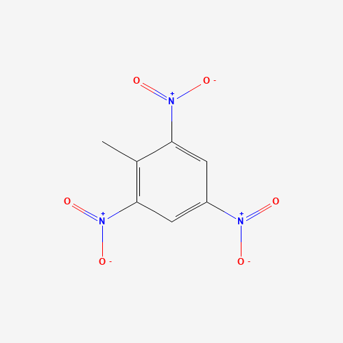 Estructura molecular 2D de Trinitrotolueno (C7H5N3O6)