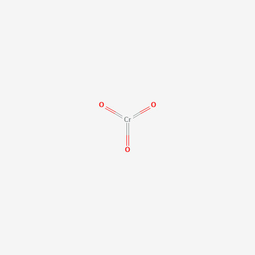 Estructura molecular 2D de Trióxido de cromo (CrO3)