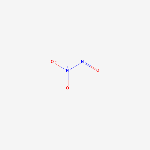 Estructura molecular 2D de Trióxido de dinitrógeno (N2O3)