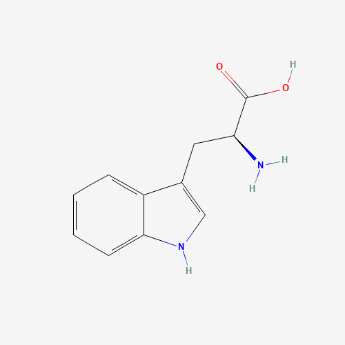 Estructura molecular 2D de Triptófano (C11H12N2O2)