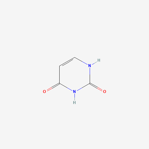 Estructura molecular 2D de Uracilo (C4H4N2O2)