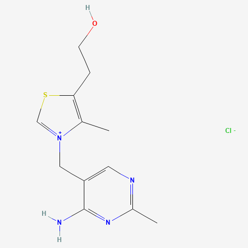 Estructura molecular 2D de Vitamina B1 (C12H17ClN4OS)