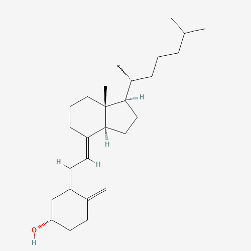 Estructura molecular 2D de Vitamina D3 (C27H44O)