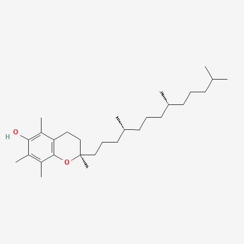 Estructura molecular 2D de Vitamina E (C29H50O2)