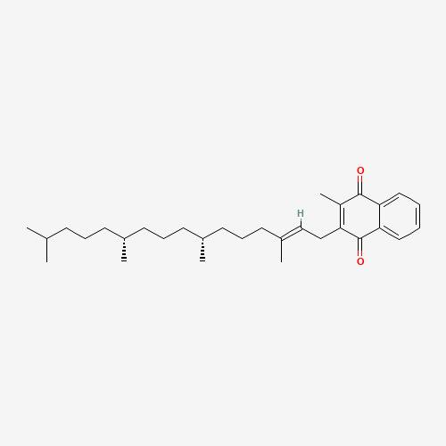 Estructura molecular 2D de Vitamina K1 (C31H46O2)